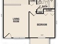 Waterbury 1 bedroom floor plan measurements